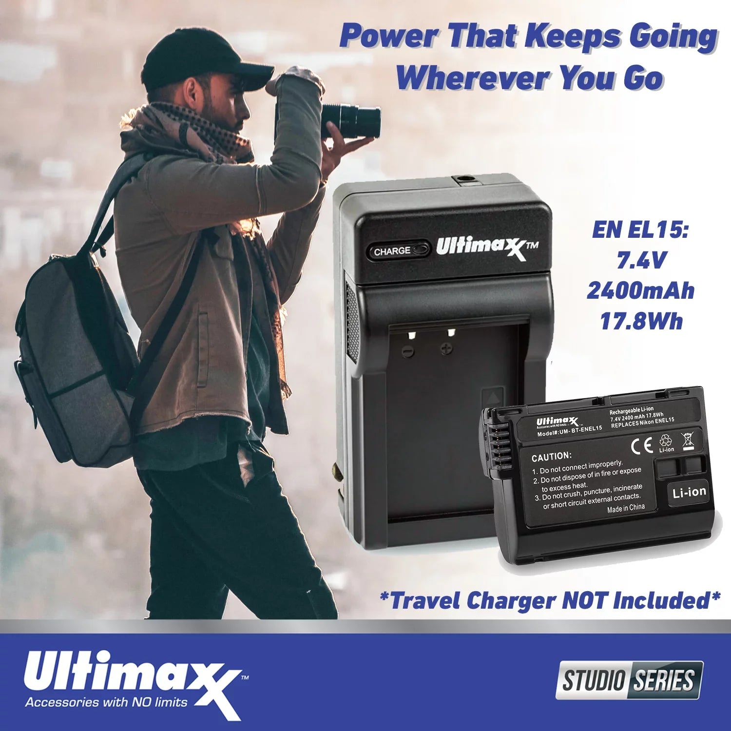 Nikon   Camera (Body Only) with - Multi Battery Power Pack + SanDisk 64GB Extreme  Memory Card, Extended Life Replacement Battery & More (18pc Bundle)