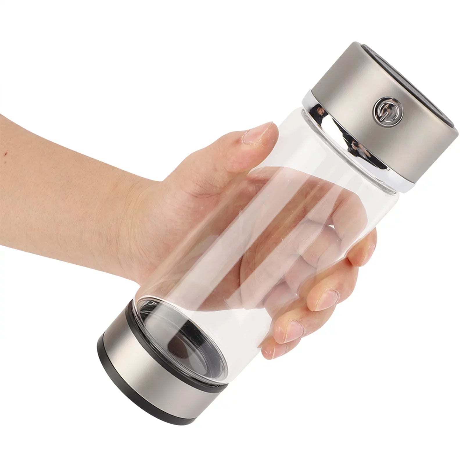 Dekaim Hydrogen Bottle,  Charging Rich Hydrogen Water Purifier Filter Glass Bottle Portable Lonizer Cup