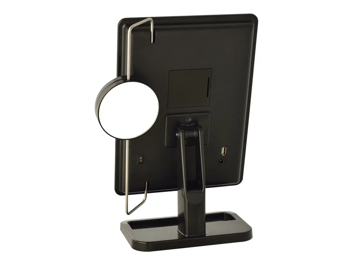 ($50 Value) Sharper Image Cordless  Vanity Mirror and Charging Station 8-Inch by 11-Inch