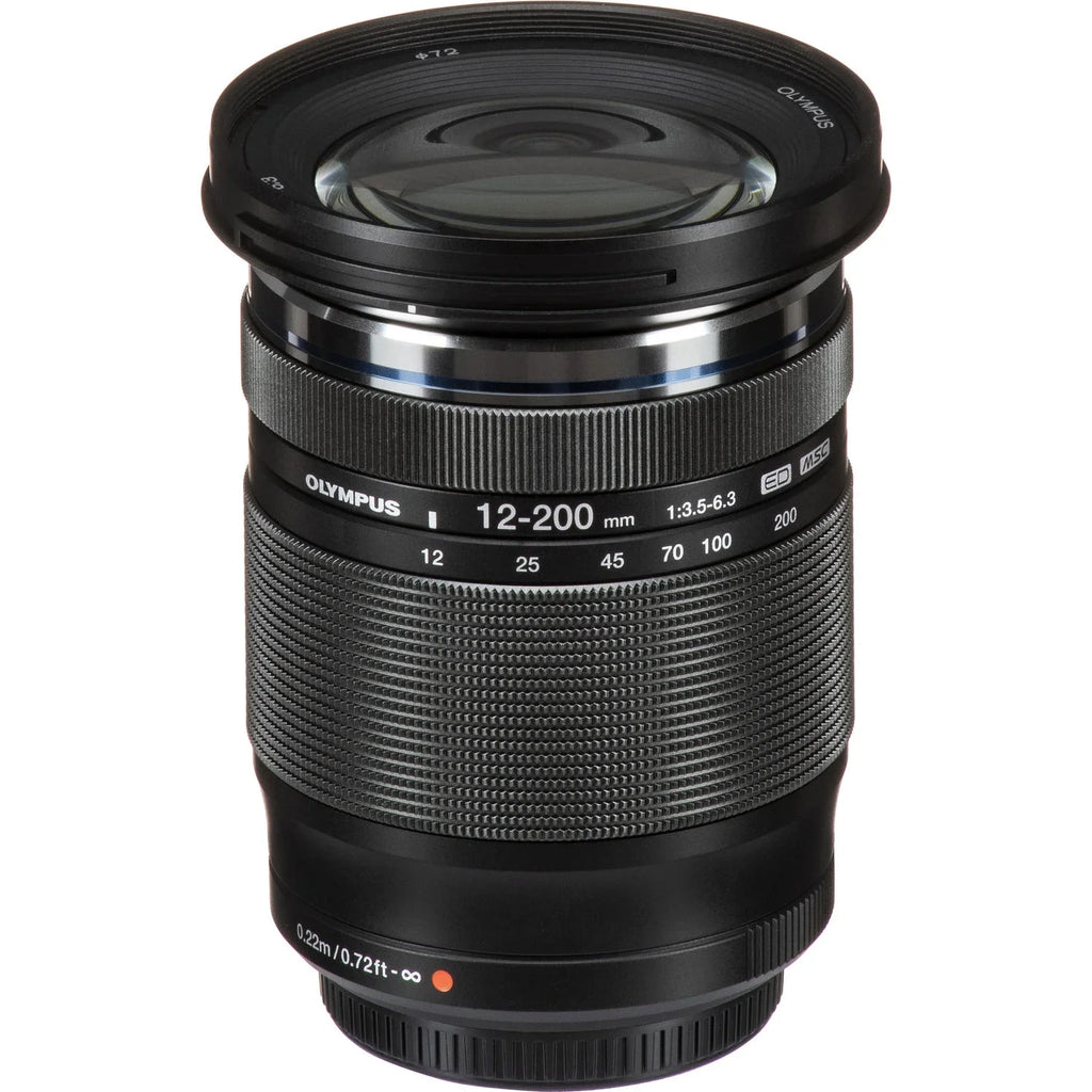 Olympus .Zuiko Digital  12-200mm f/3.5-6.3 Lens +3 Lens Kit + Slave Flash + Tripod - 128GB Accessory Bundle