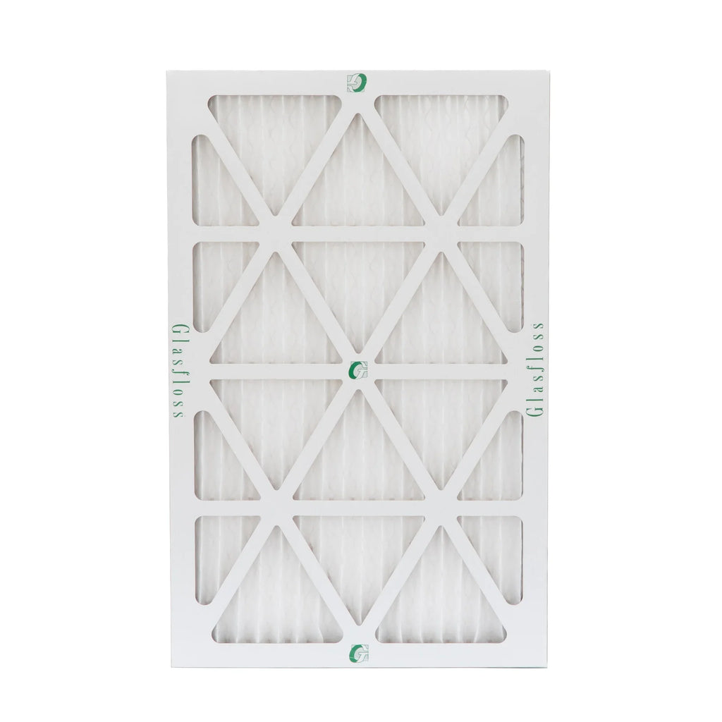 12x20x1  10 Pleated  Air Filters by Glasfloss. ( Quantity 5 ) Exact Size: 11-1/2 x 19-1/2 x 7/8
