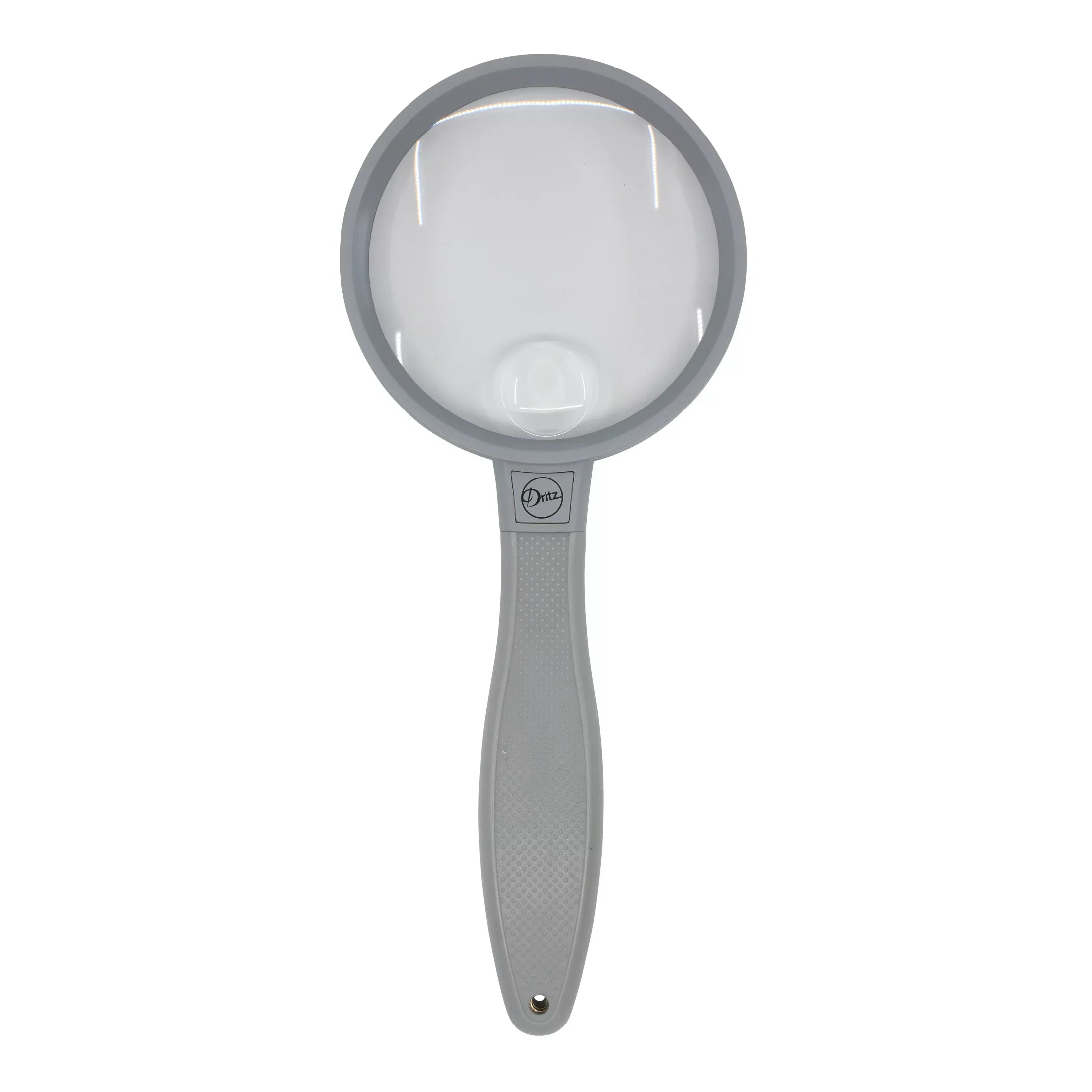 Dritz 3-1/4" Magnifier with Storage Pouch, 2X Magnification, 4X Spot Lens