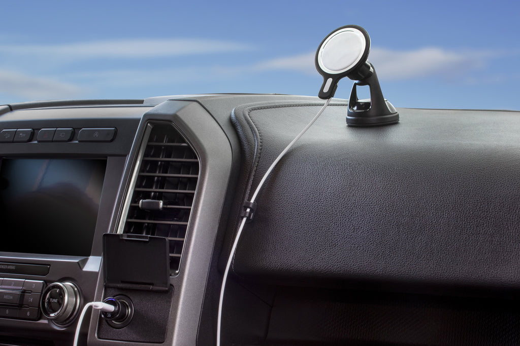 Scosche - MagicMount  Window/Dash Car Phone Holder Mount Kit (MagSafe Charger Is  Included) Compatible with MagSafe Chargers, Black