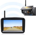xRoose Magnetic Solar Wireless Backup Camera 5'' 1080P Monitor No Drilling 2-Min Installation  Night Vision Waterproof Rear View Camera