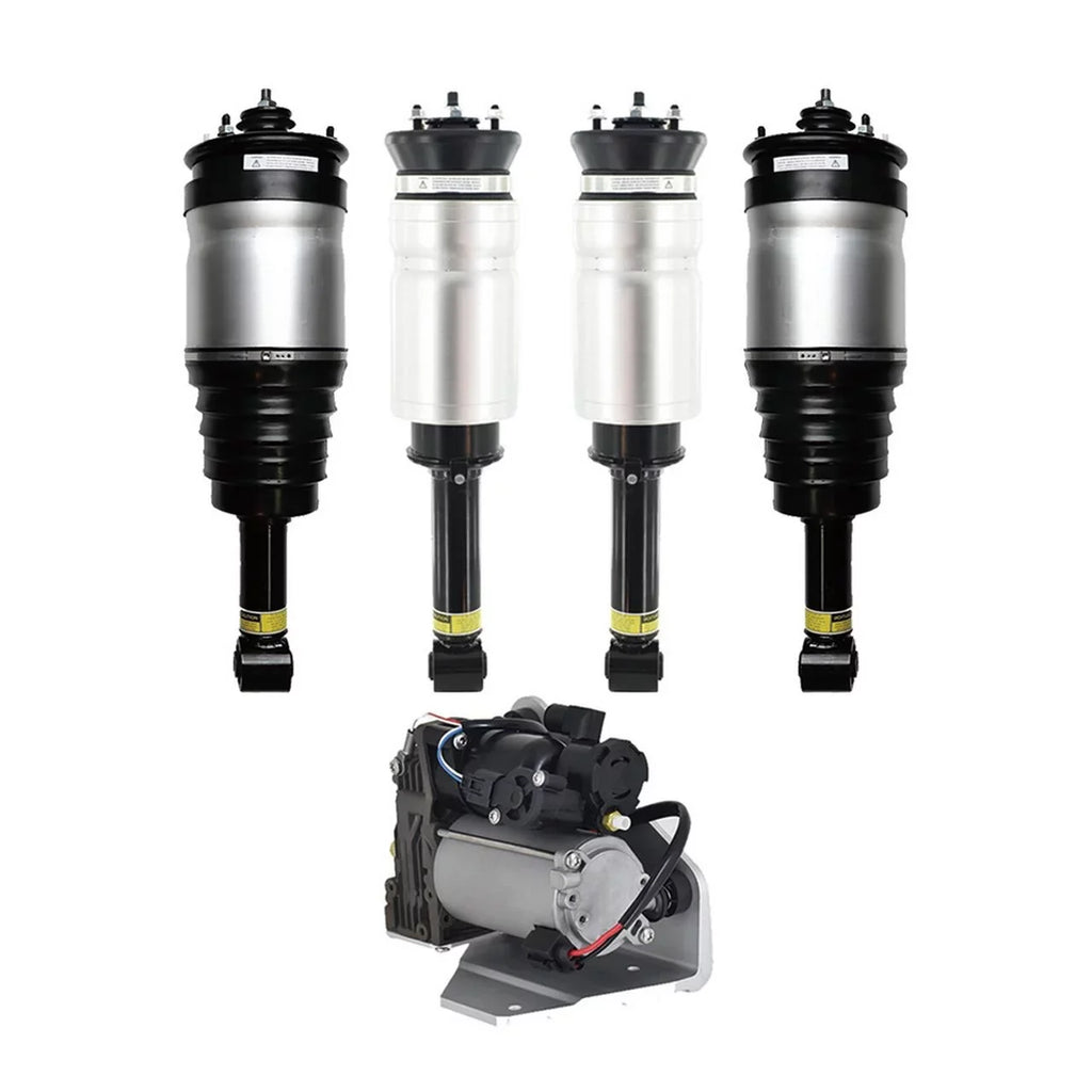 Full Set Front-Rear Air Suspension Spring Strut-Air Suspension Compressor Pump For 2010-2012 Land Rover
