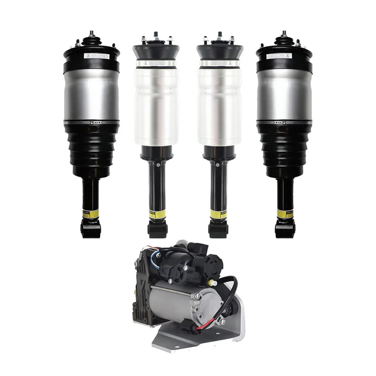 Full Set Front-Rear Air Suspension Spring Strut-Air Suspension Compressor Pump For 2010-2012 Land Rover