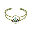 Rock Roll High Notes Intense Bracelet Bangle Retro Open Cuff Jewelry