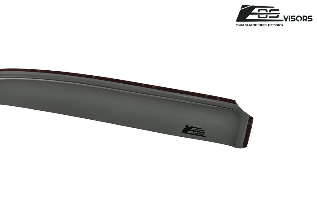 Extreme Online Store for 2009-2014 Ford -150 Crew Cab |  Visors in-Channel Style Smoke Tinted Side Vents Window Deflectors Rain Guards