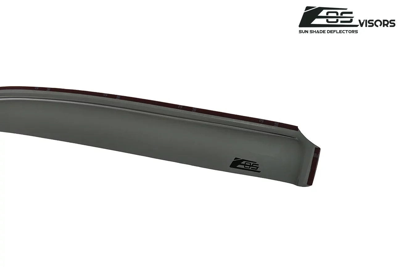 Extreme Online Store for 2009-2014 Ford -150 Crew Cab |  Visors in-Channel Style Smoke Tinted Side Vents Window Deflectors Rain Guards