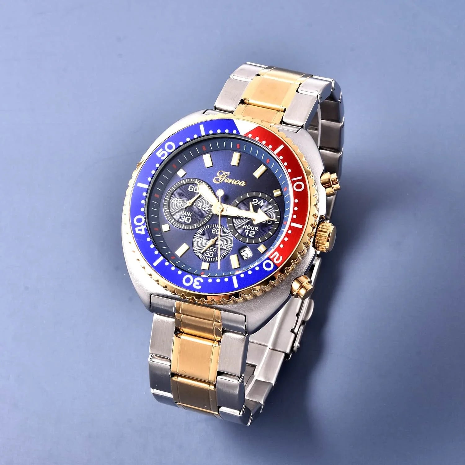 Genoa Water Resistant Watch for Dial Ion Plated Yellow Gold Strap Birthday Mothers Day Gifts for Mom