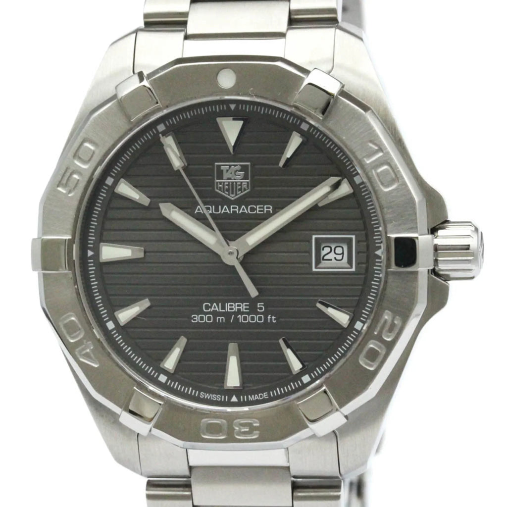 Pre-Owned Polished   Aquaracer Caliber 5 Steel Automatic Watch   (Good)