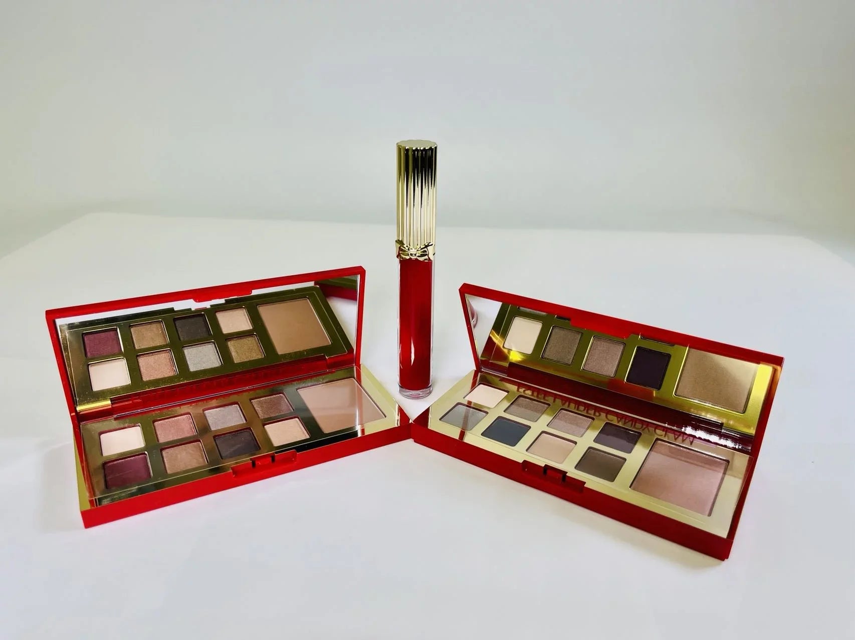 Estee Lauder Holiday 3-pc gift set: 2 Pure Color Envy Eye Shadow & Cheek Palettes, 1 Full-Size Pure Color Envy Lipstick 107 Tender Trap