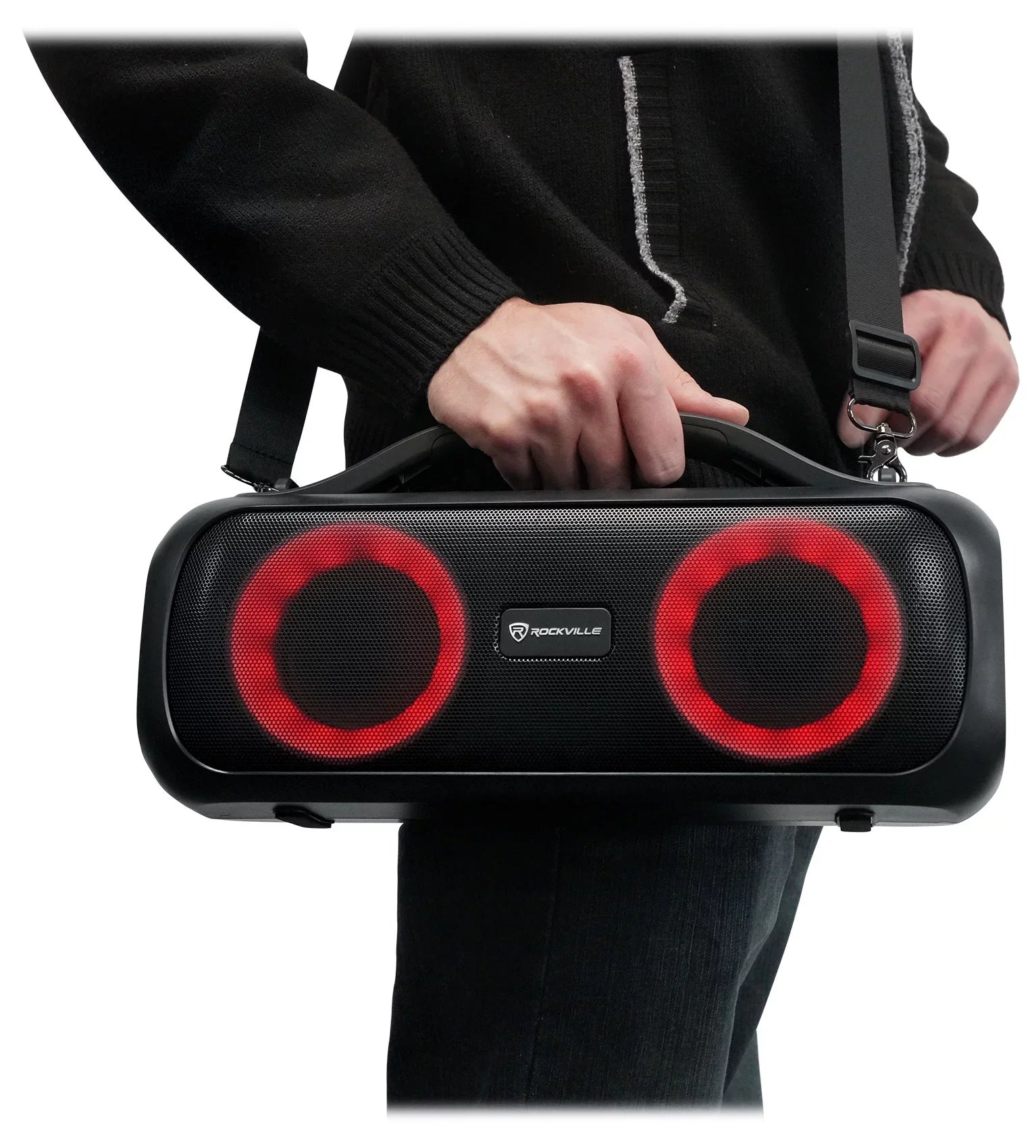 Rockville Go Party  Large Loud Portable  Party Bluetooth Speaker, Deep Bass