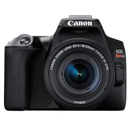 Rebel   Camera with - 18-55mm f/4-5.6   Lens - Black - Bundle With Camera Case, 32GB  Card, 58mm  Filter, Cleaning Kit, Pc Software Package