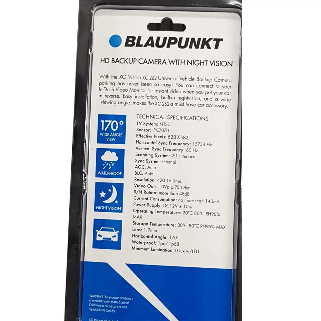 Blaupunkt  Universal Vehicle  Rear-View Backup Camera w/ Night Vision