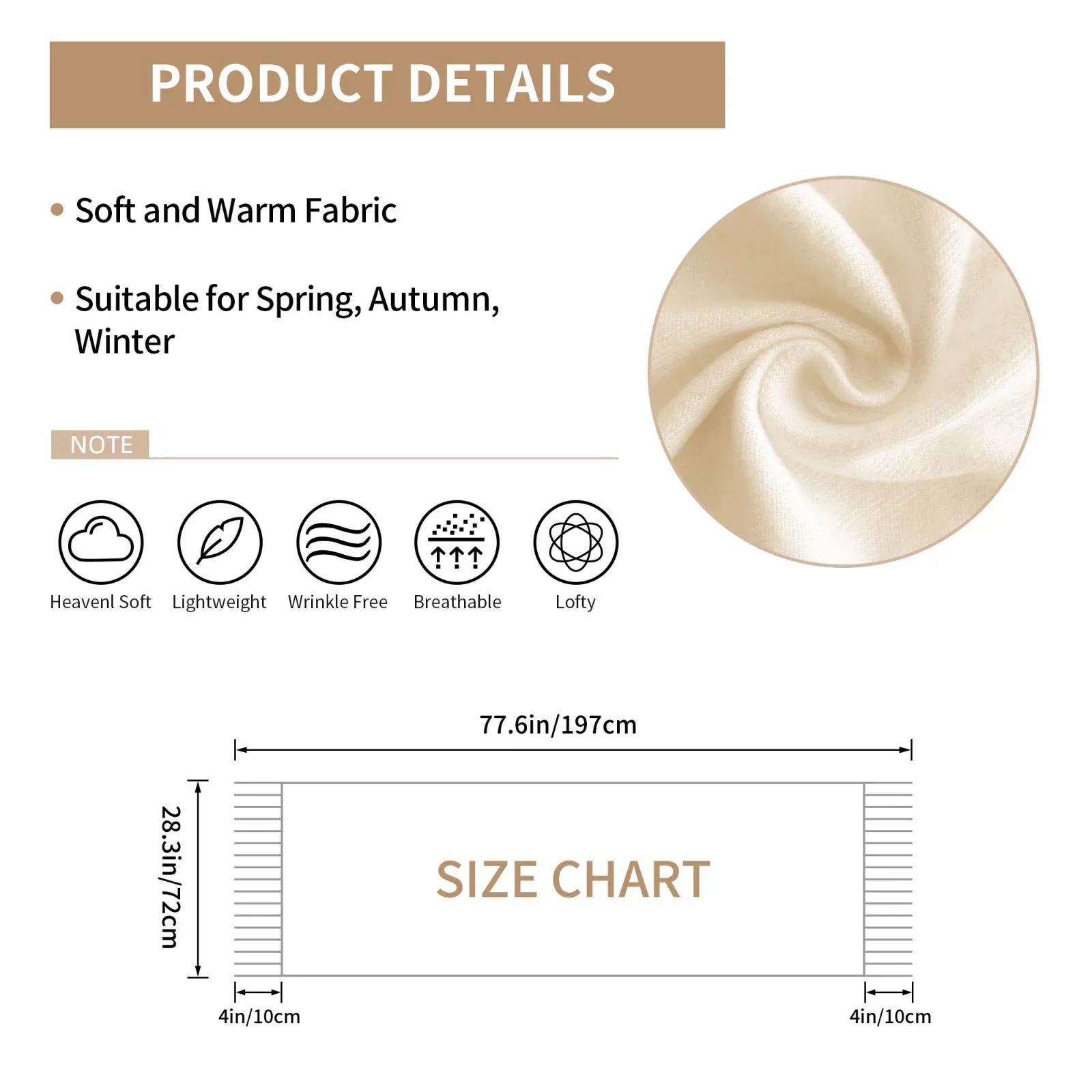 Bingfone Soft Cashmere Feel Scarf For Women Elegant Art Print Winter Warm Scarves Large Shawl Wrap Gifts- St Patrick's Day2