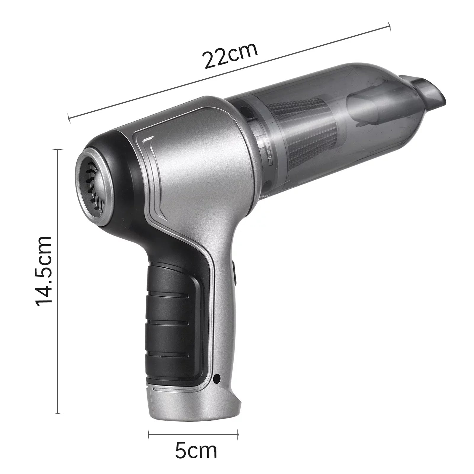 Tomfoto Handheld Car  Handheld Cordless Cleaner Portable  Air Duster & Hand Pump With 19000Pa Strong Suction   for Pet Hair Dust Gravel Cleaning Home Office