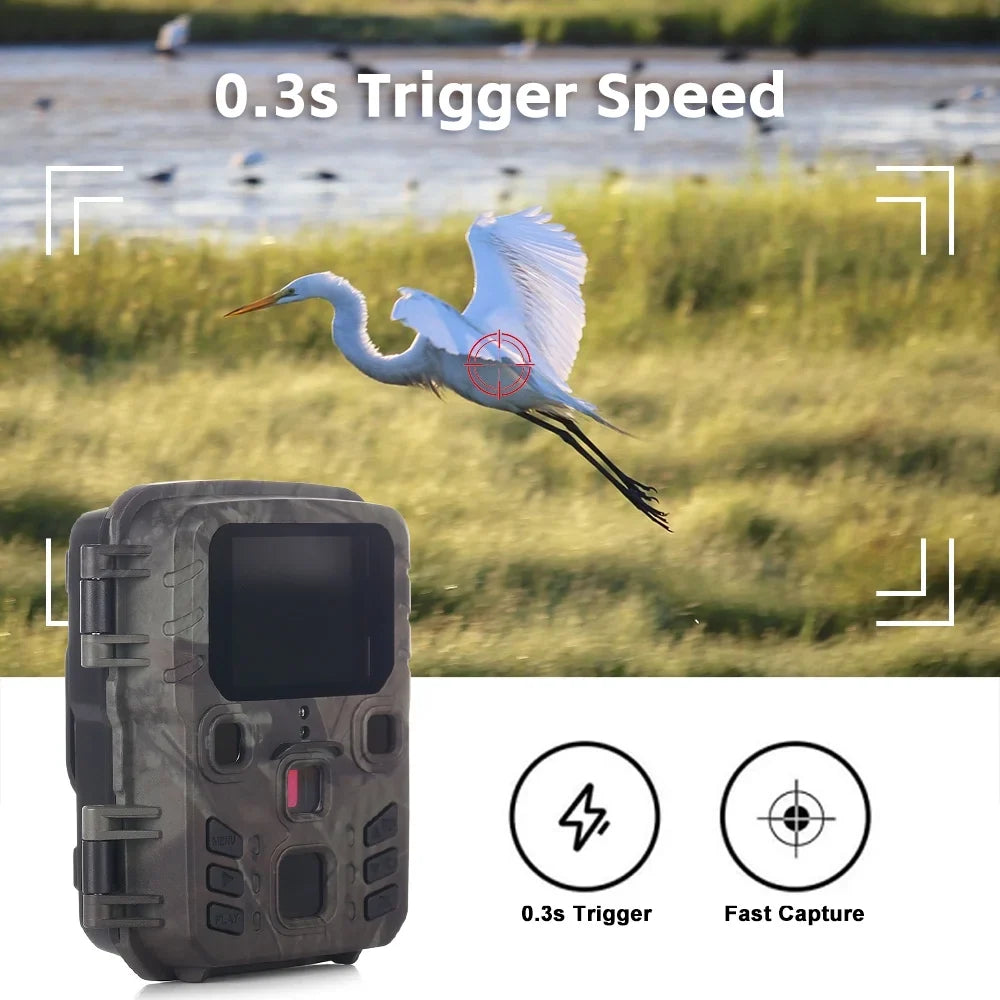 Nebublu Camcorder,0.3S Speed Motion Vision Camera - Observation Camera  Waterproof Speed Camera  Motion 0.3s Speed Waterproof Portable Animal/Plant Vision Motion 0.3s Camera Vision Motion