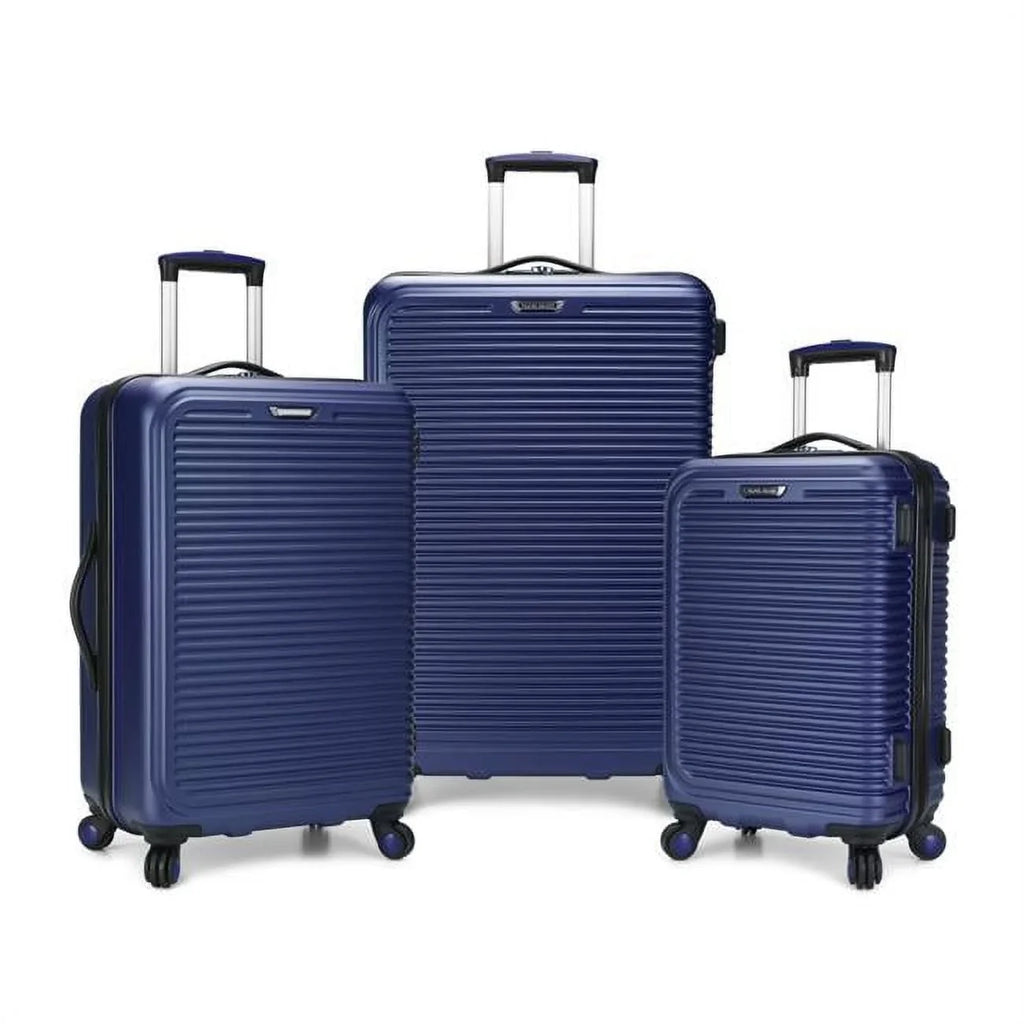 Travel Select  Savannah 3 Piece Hardside Spinner Luggage Set, Navy