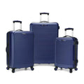 Travel Select  Savannah 3 Piece Hardside Spinner Luggage Set, Navy