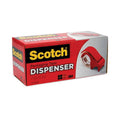 Scotch Compact And Quick Loading Dispenser For Box Sealing Tape, 3" Core, For Rolls Up To 2"  60 Yds, Red | Order of 1 Each