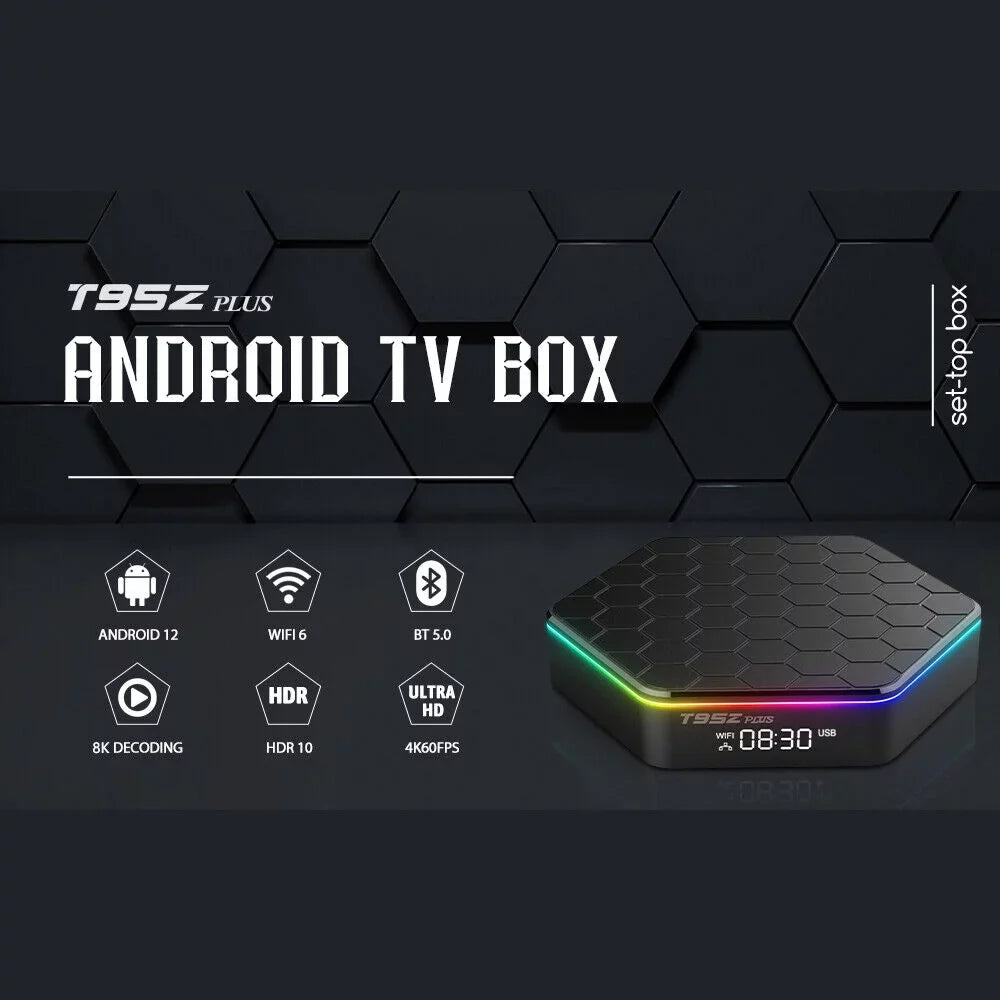 Quad Core 8K  Video 64GB Memory 6K Stream Player 2023  Plus Smart Android 12.0  Box