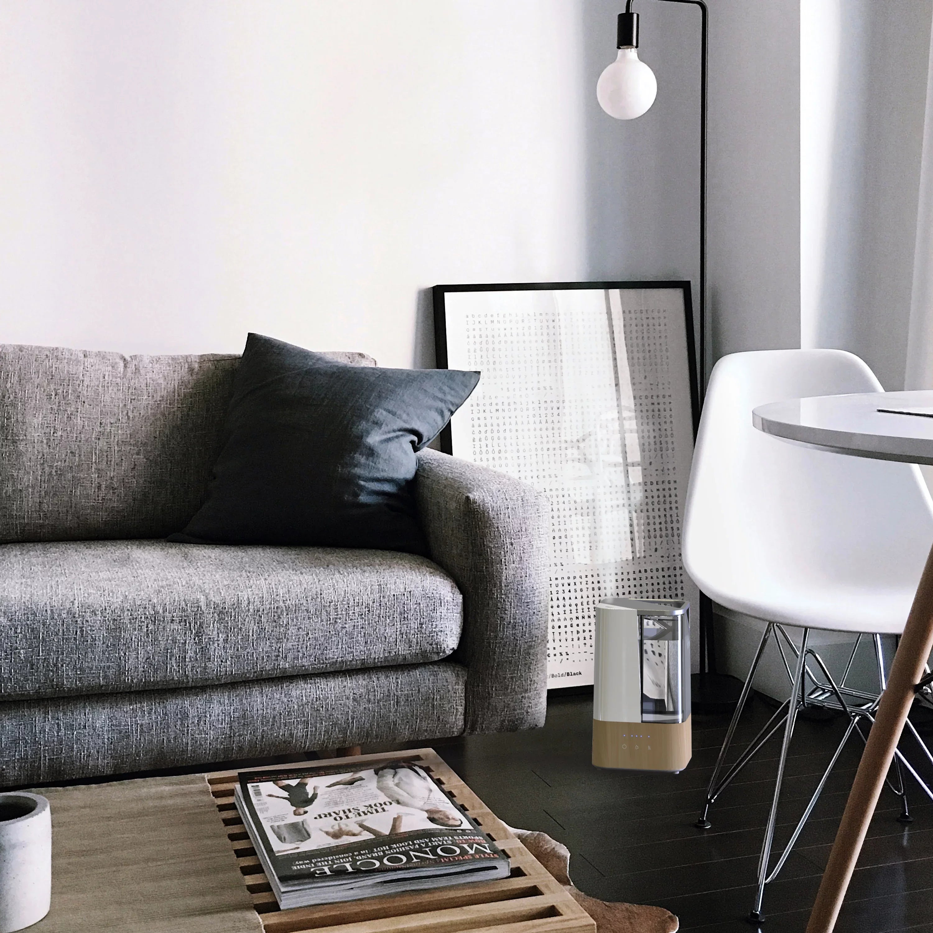 Sharper Image  Ultrasonic Humidifier, Whisper-Quiet, Warm or Cool Mist, 3 Settings, Filter Free