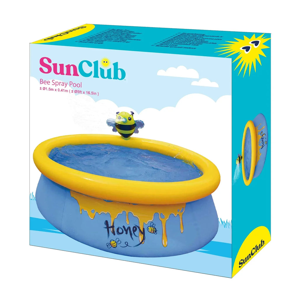 JLeisure 5 Foot Kids Bee Spray Inflatable Outdoor Swimming Pool (2 Pack)