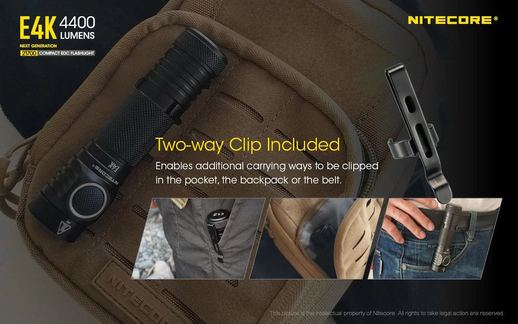 Combo:   Next generation Flashlight - 4400 Lumens w/Tini Copper Keychain Light -380 Lumens