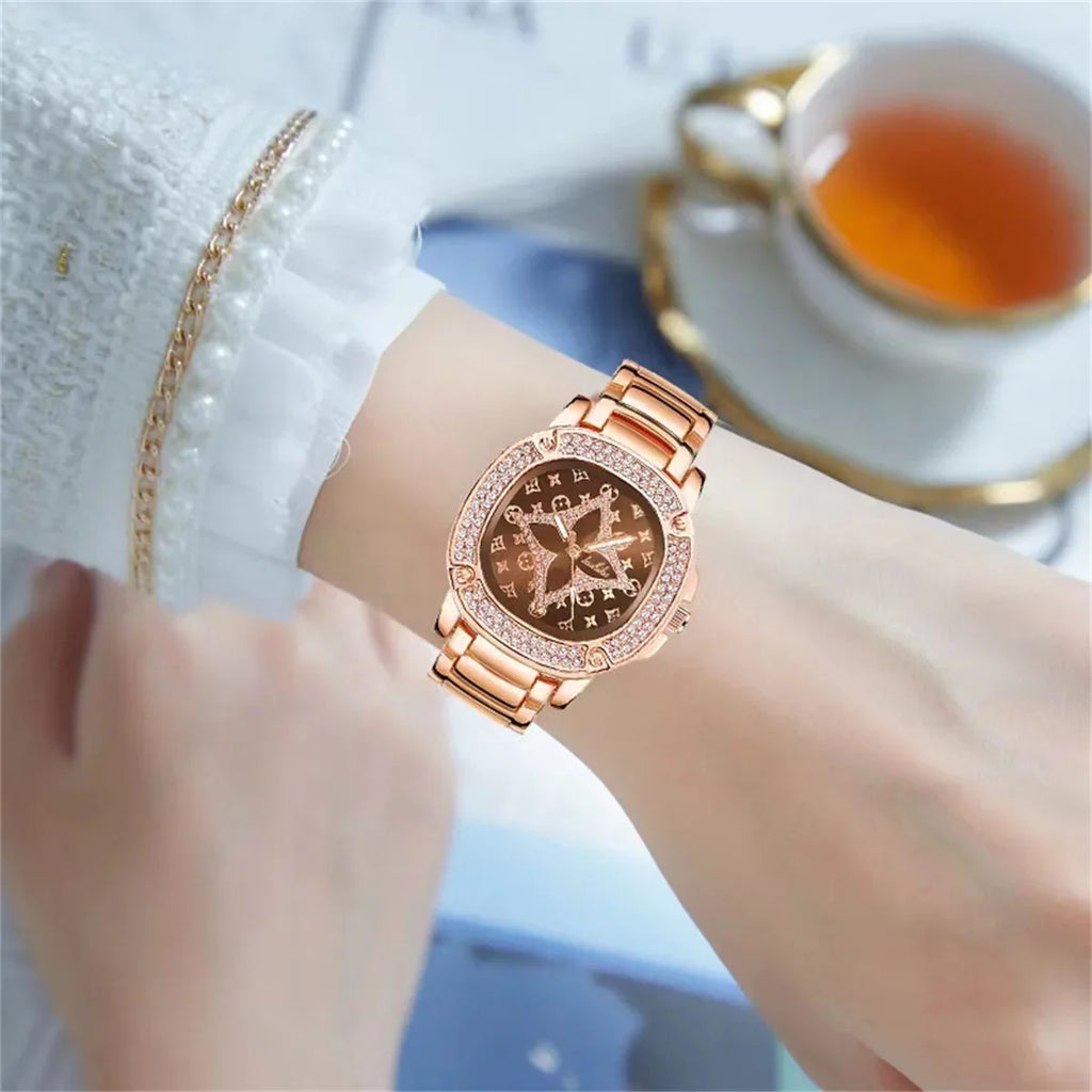 Back To School Supplies Sale Women's Rose Gold Tone Bracelet Watch Christmas Day Gift
