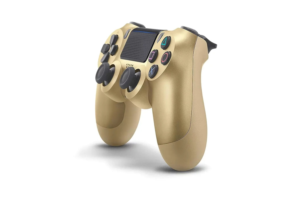 Pre-Owned Sony Dual Shock Gold Gaming Controller For  Console + Wired Earbuds   Bundle (Refurbished: Like New)