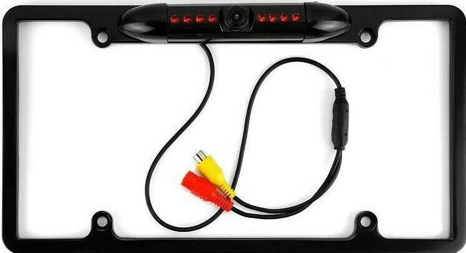 Car 170° License Plate Frame Rearview Reverse Backup Camera Night Vision