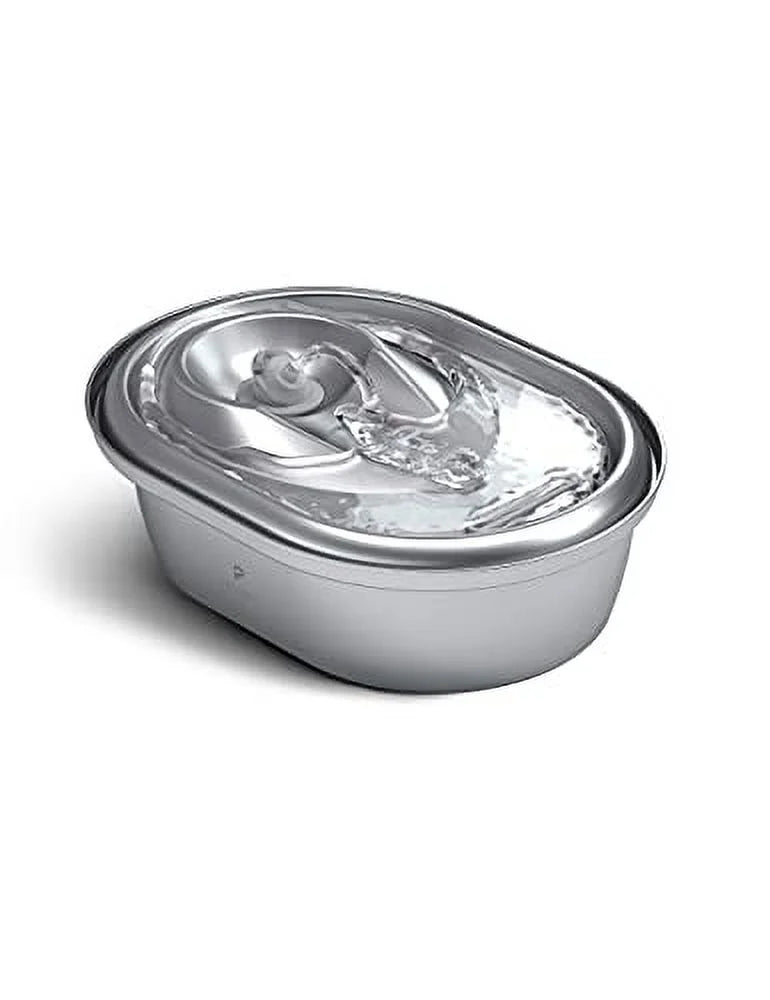 Cat Water Fountain Stainless Steel, 67oz/2L Healthy Pet Water Fountain, Hygienic Material Dog Water Dispenser, Super Quiet, Dishwasher Safe Design & Adjustable Water Flow for Cats, Dogs