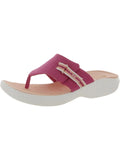 Bzees Womens Camp Out Slip On Casual Slide Sandals- Medium & Wide Width