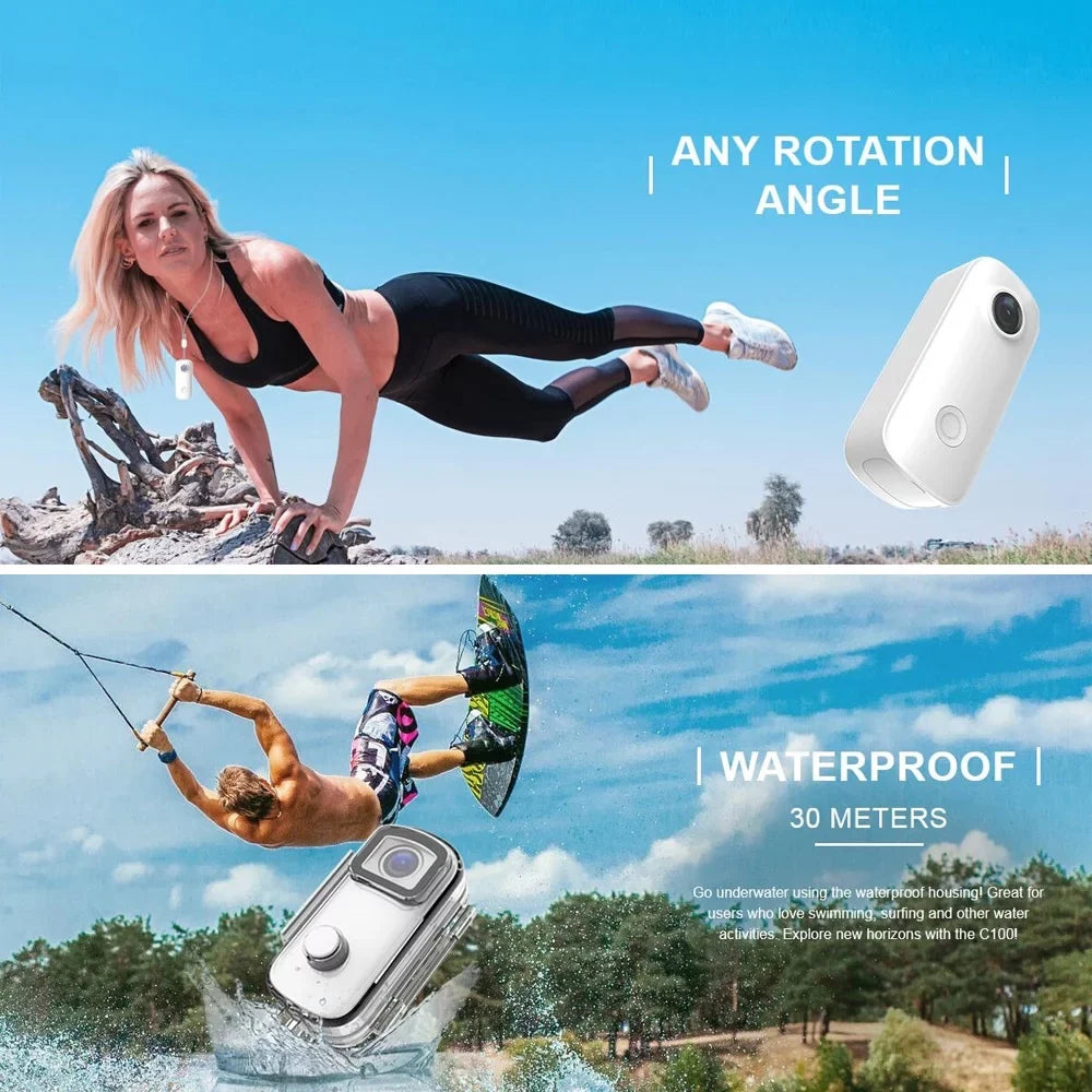 Sports Camera, Full  1080P Action Video with WiFi, Waterproof Case and Built-in Battery, Perfect for Outdoor Adventures