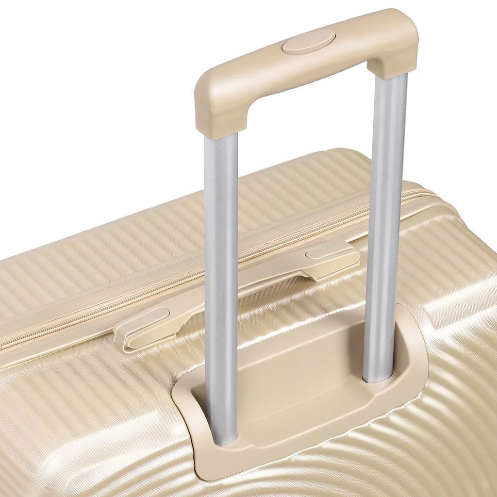 Hikolayae Oriental Collection Hardside Spinner Luggage Sets in Champagne, 3 Piece -  Lock