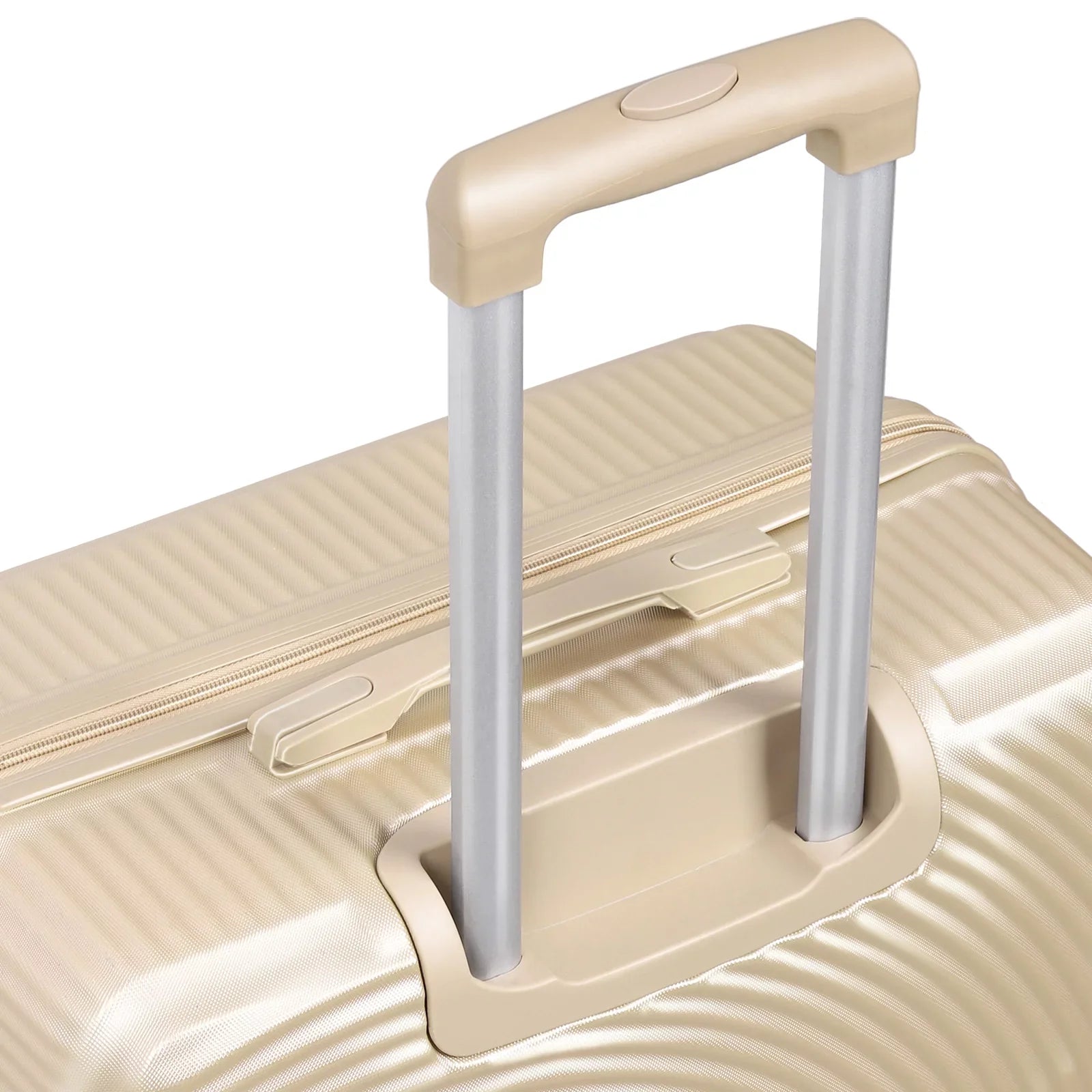 Hikolayae Oriental Collection Hardside Spinner Luggage Sets in Champagne, 3 Piece -  Lock