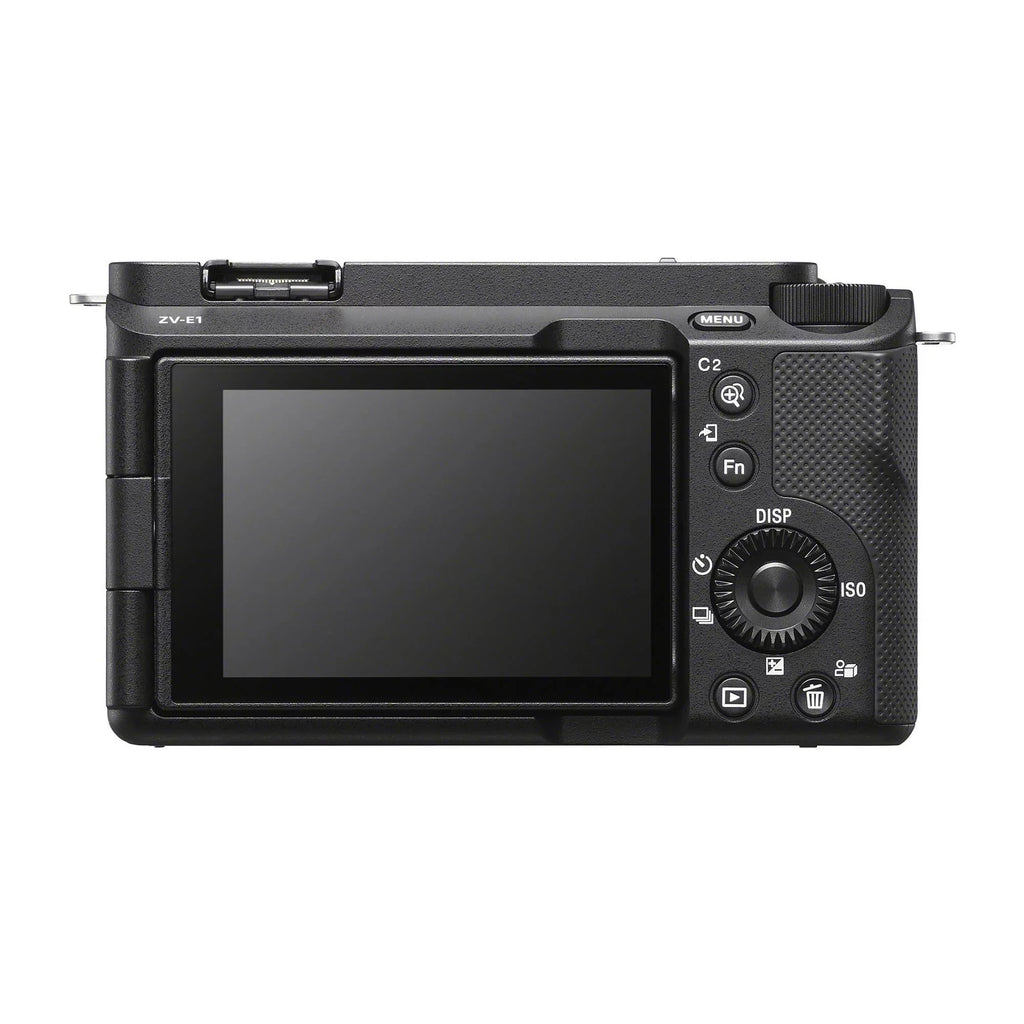 Sony Alpha - Mirrorless Camera with 50mm Lens, Grip, and Mic (Black) Kit