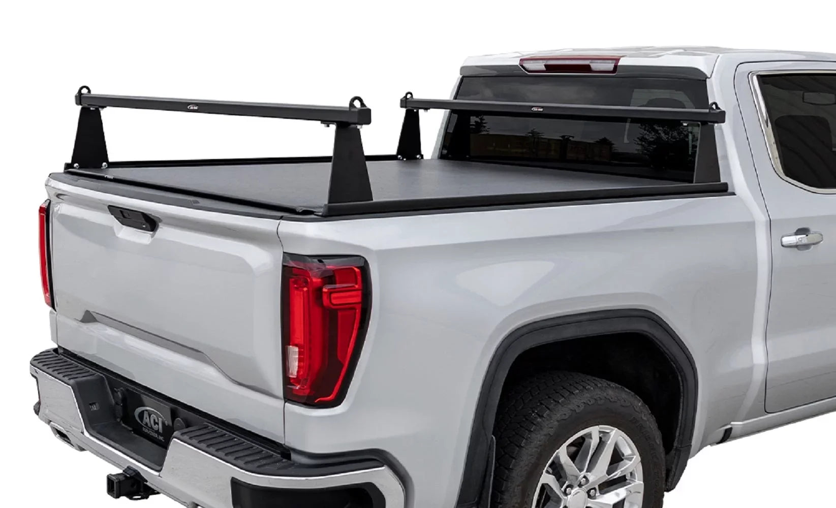 2014-2018 Fits Chevrolet Silverado Fits  Sierra 1500 5' 8" Matte Black Aluminum -series Truck Bed Racks