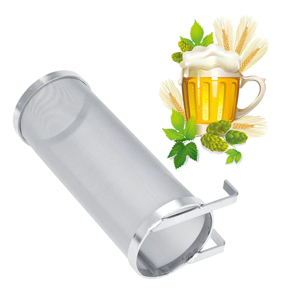 Regun Brew Filter,300 Micron Stainless Steel Homemade Brew Beer Hop Mesh Filter Strainer (Size : 10 25.5cm)