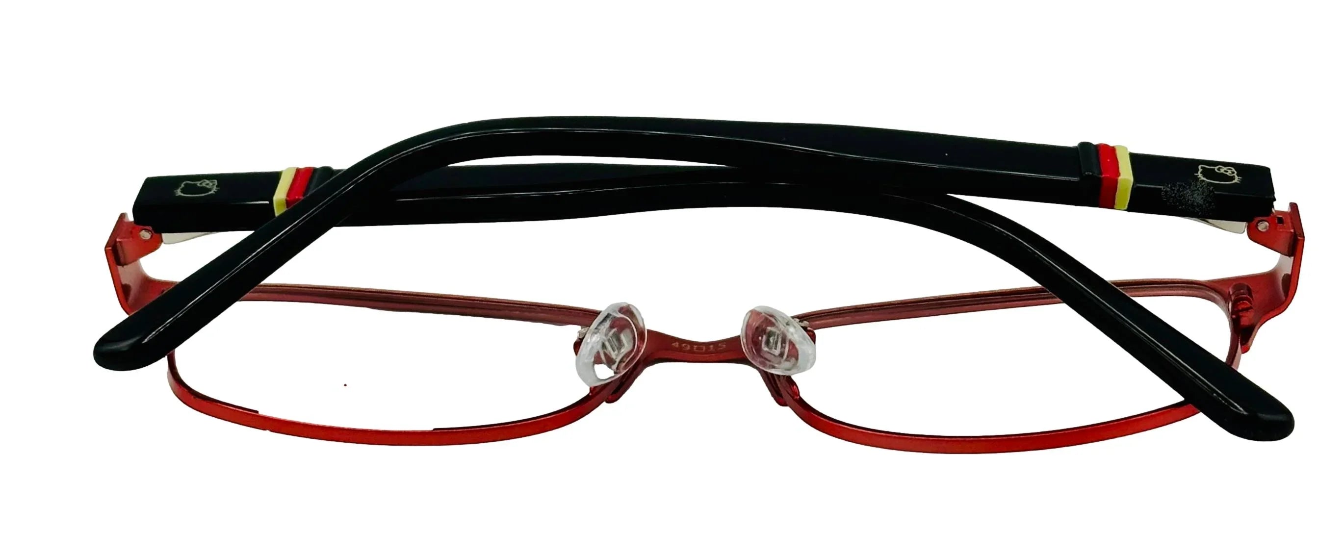 Hello Kitty Kids Red Metal Rectangle Eyewear Frame. 280. 1 49mm