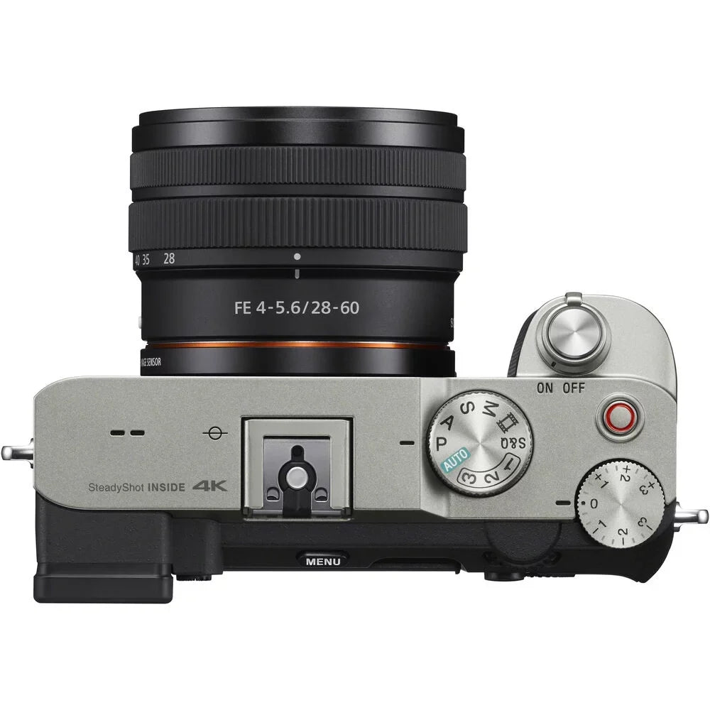 Sony Alpha a7C Mirrorless Camera / 28-60mm Lens Silver / - Basic Bundle