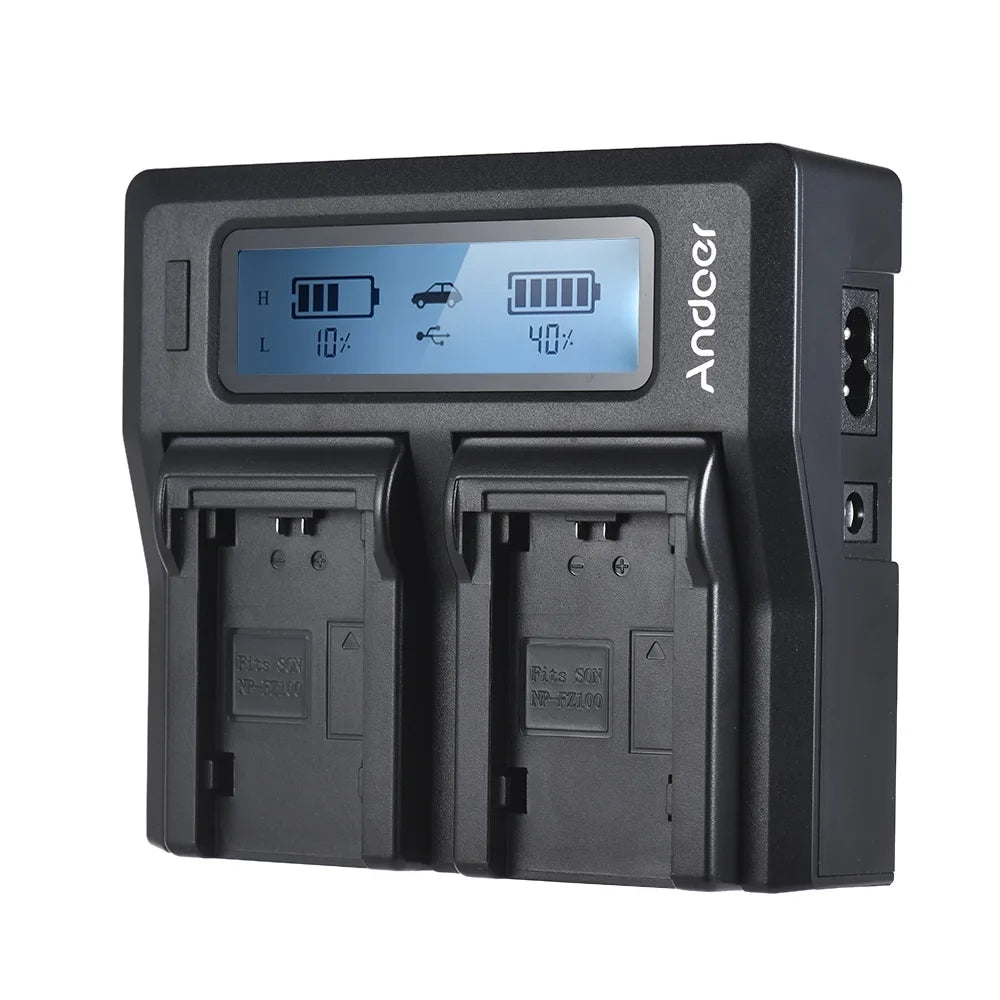 Andoer - Dual Channel  Battery Replacement for