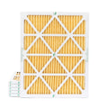 6 Pack of 20x25x1  11 Pleated Air Filters by Glasfloss. Actual Size: 19-1/2 x 24-1/2 x 7/8