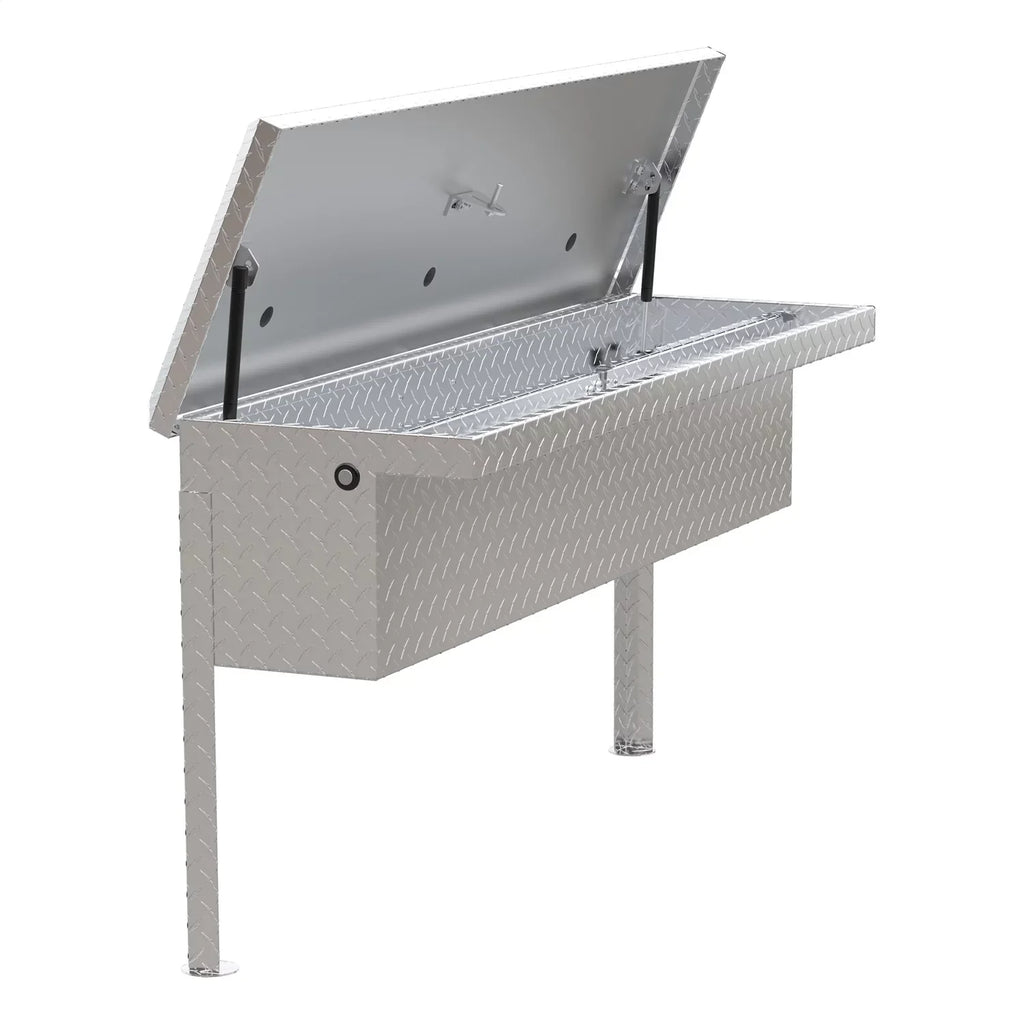 '-48- Side Mount Series Single Lid Tool Box;  48 in. x  11.25 in. x  11 in.; Low Profile; Brite Aluminum; Mounting Hardware Not Included;