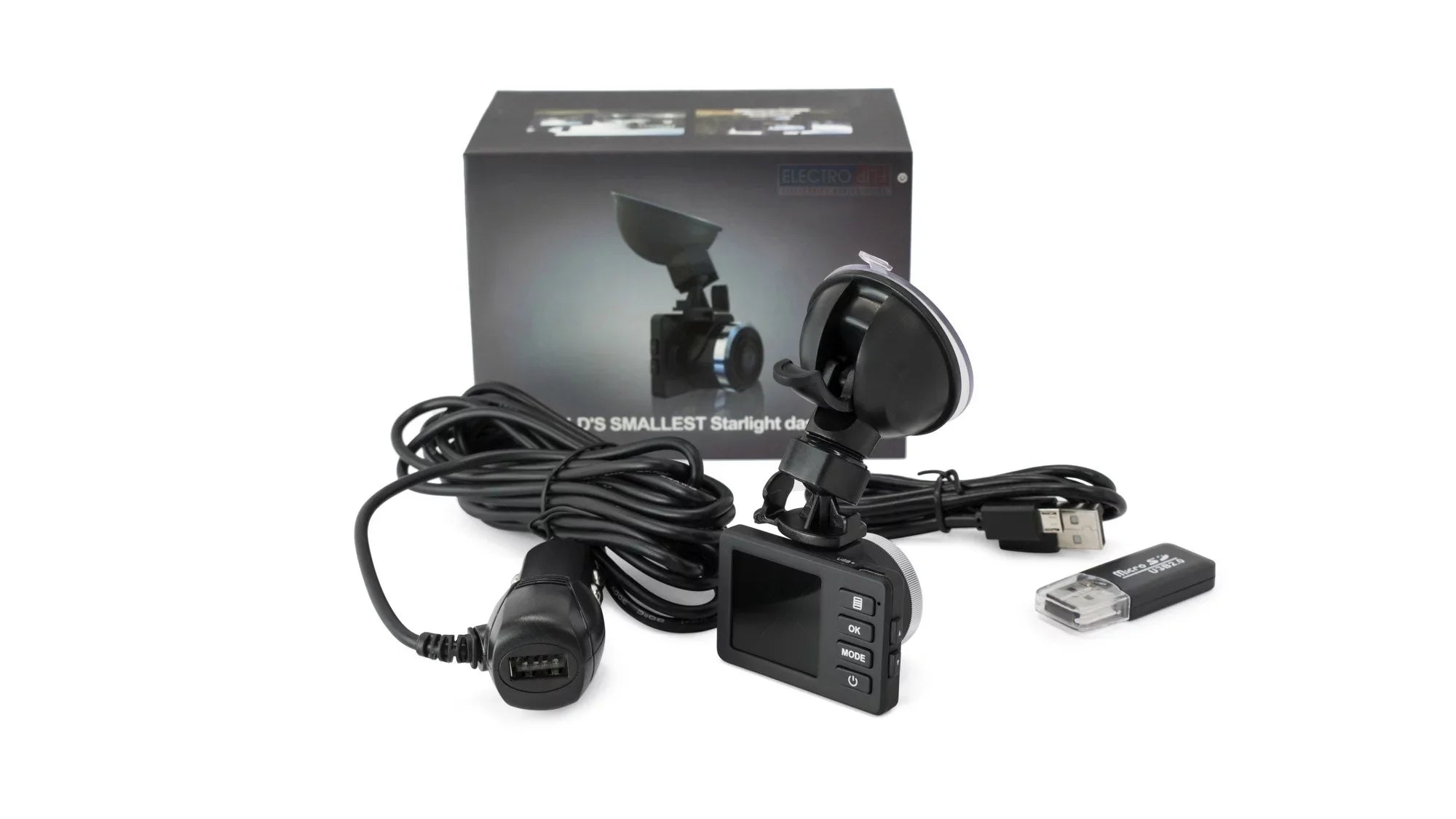 Windshield Mount  Cam w/Time Date Stamp