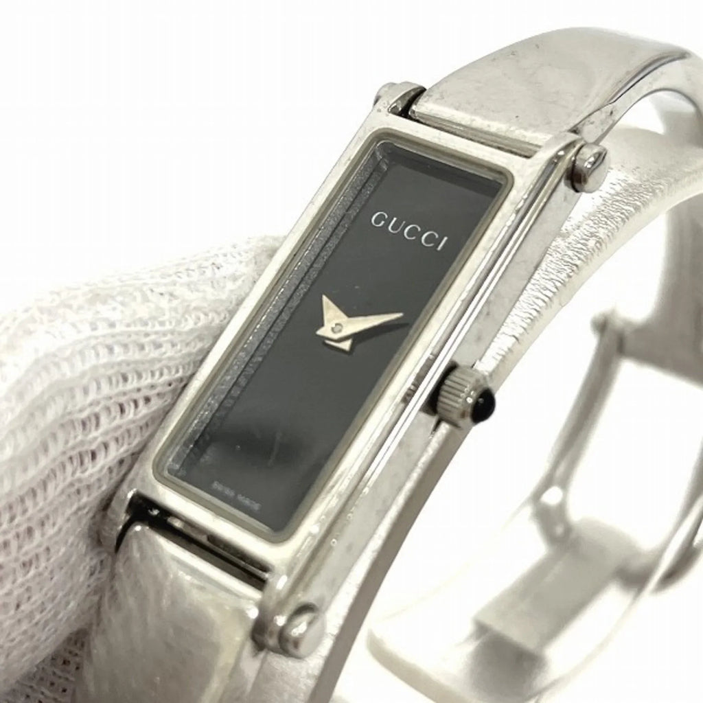 Pre-Owned  1500L Black Quartz Watch Ladies (Good)