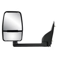 62170G - Fit System Driver Side Towing Mirror for 03-18 Chevrolet Express Van/  Savana Full Size Van, textured black w/  protective, dual lens, foldaway, Manual