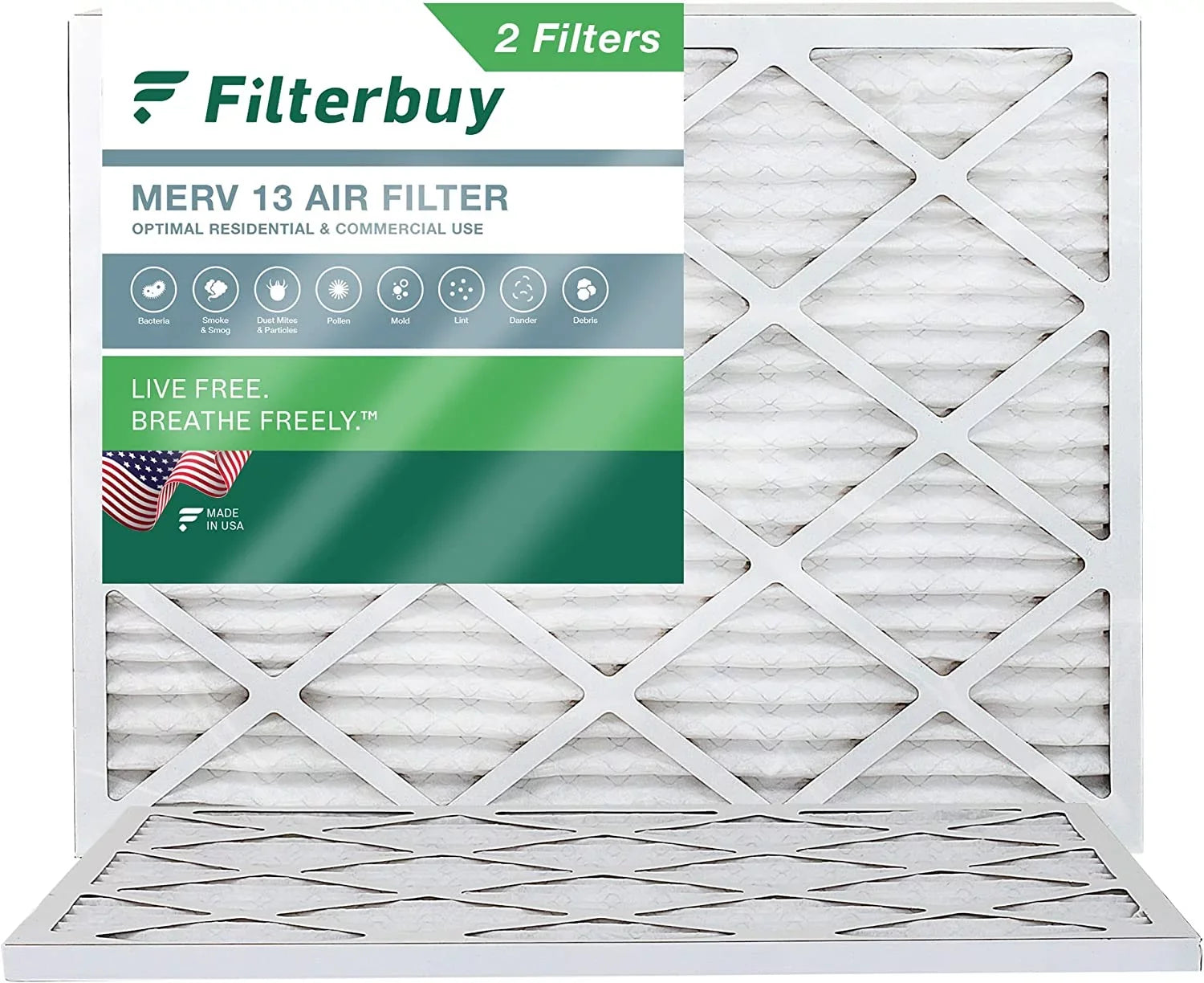 Filterbuy 20x24x1  13 Pleated   Furnace Air Filters (2-Pack)