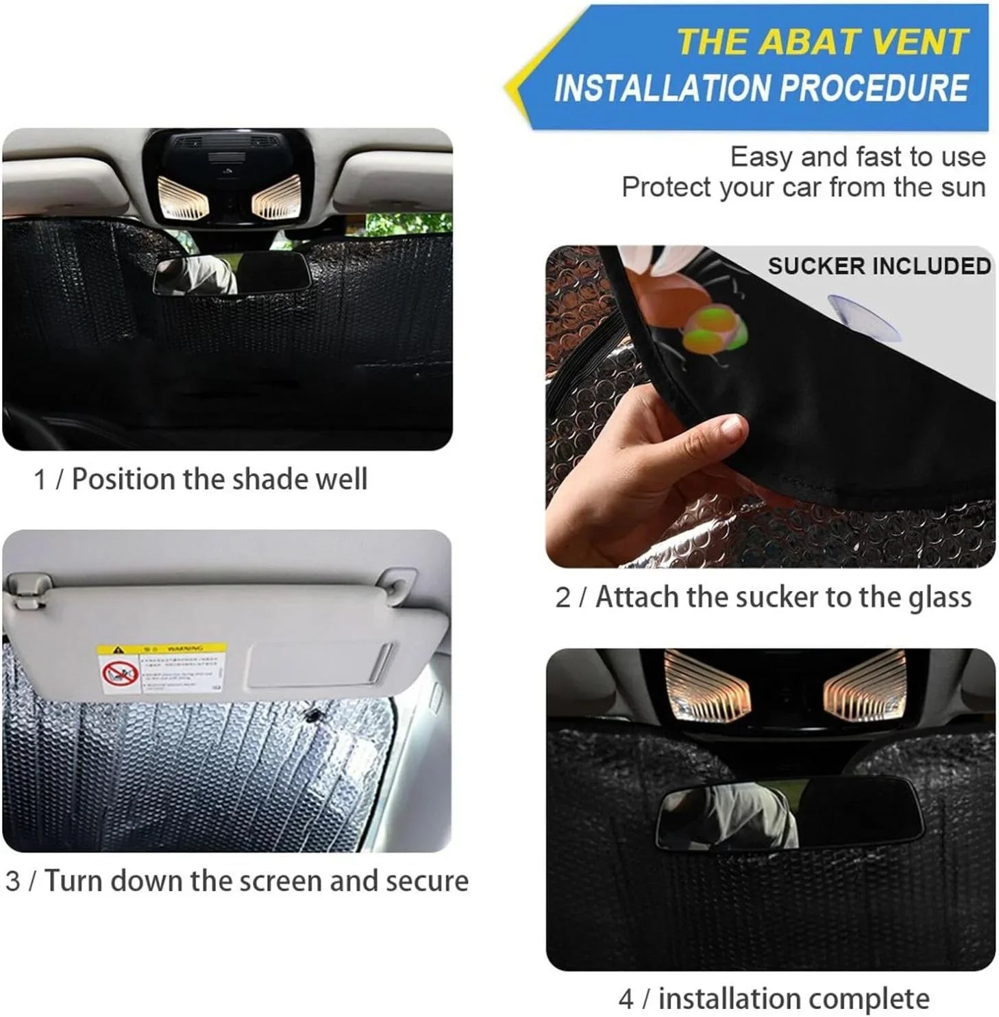 Hyjoy 55x27.6in Dragonfly Car Windshield Sun Shield Shade Foldable Sunshade for Blocks  Rays Protector-Keeps Your Vehicle Cool for Most Sedans  Truck